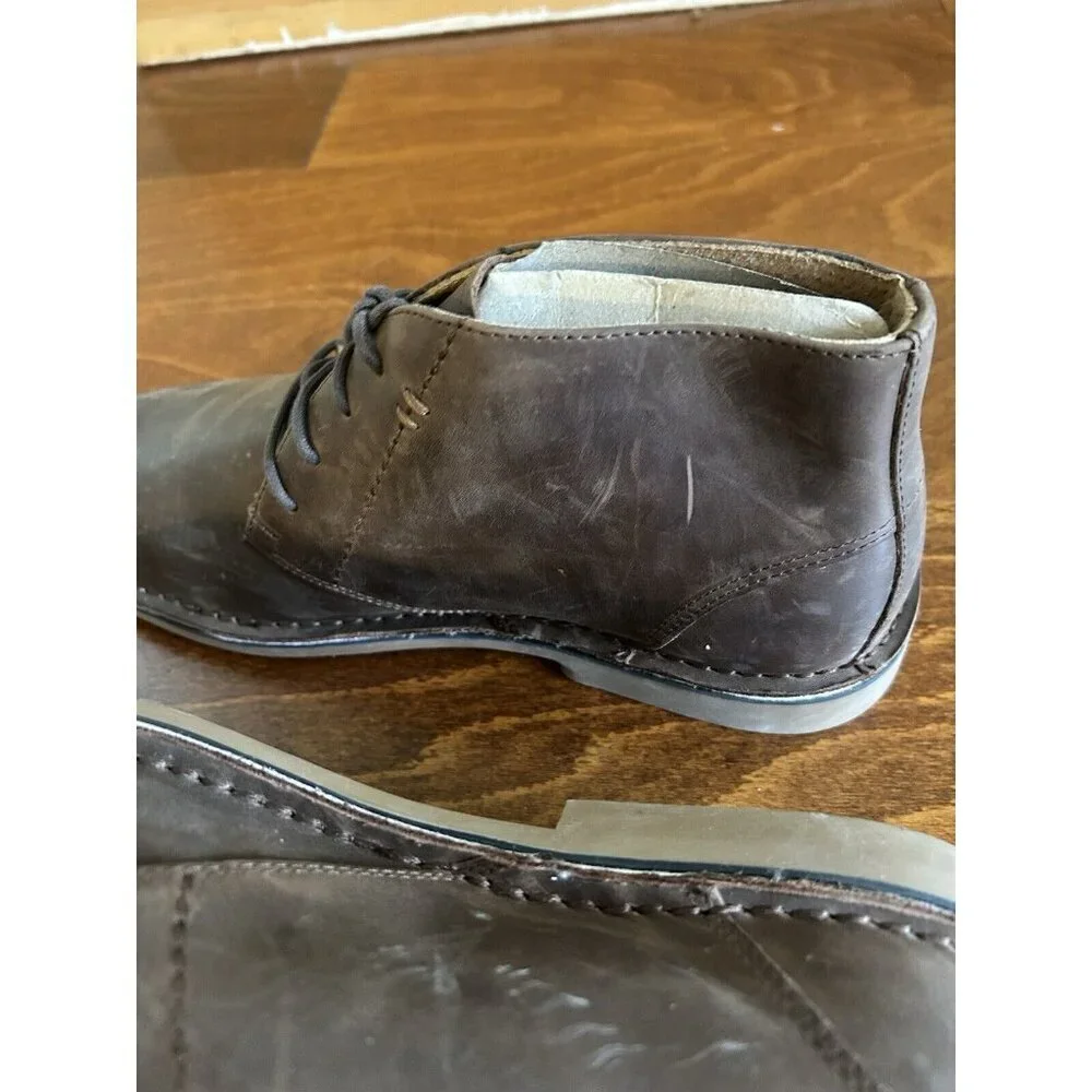 Nunn Bush Leather Ankle Boot Brown Lace Up Shoes NEW‎ 11.5 M Corporate